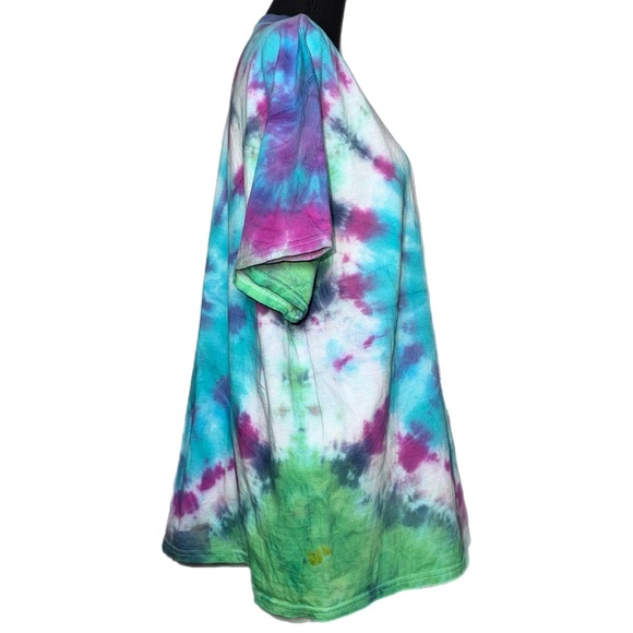 Handcrafted - Tie Dye T-Shirt – Vibrant Handmade - Boho Unisex Top - Picture 5 of 7